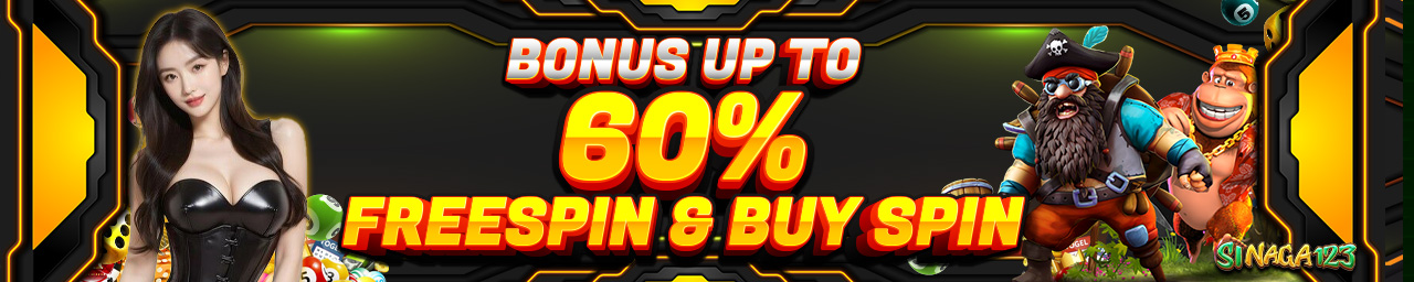 BONUS FREESPIN & BUYSPIN  up to 60%